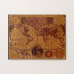 Old World Map Vintage Art Puzzle