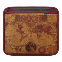 Old World Map Vintage Tablet Case Sleeve iPad Sleeve
