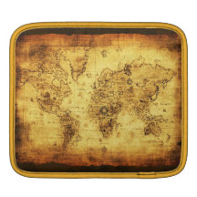 Old World Map Vintage Tablet Case Sleeve iPad Sleeves