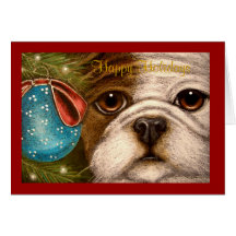OLDE ENGLISH BULLDOG HOLIDAY Card