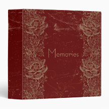 Olde World Vintage Rose Photo Album Binder