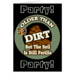 Older Than Dirt 50th Birthday Party Invitations Card