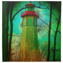 Oldest LIGHT HOUSE at Toronto Centre Island Napkins