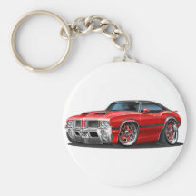 Olds Cutlass 442 Red Car Key Chains