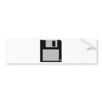 oldschool floppy disc 3.5 bumper stickers