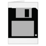 oldschool floppy disc 3.5 greeting cards