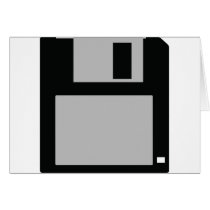 oldschool floppy disc 3.5 greeting card
