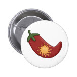 Ole!  Sun Stuffed Red Chili Pepper Pinback Buttons