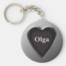 Olga Heart Keychain by 369MyName