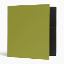 Olive and Black Customizable Avery Binders