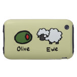 Olive Ewe Tough iPhone 3 Cases