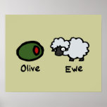Olive Ewe Posters