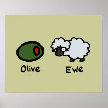 Olive Ewe Posters