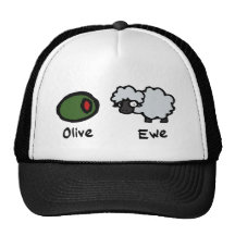 Olive Ewe Trucker Hats