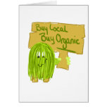 Olive Greeen Buy local Buy Organic Cards