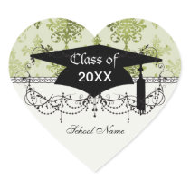 olive green distressed damask sticker