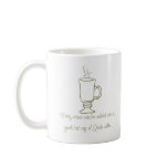 Olive Green Irish Coffee Mug
