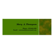 Olive Green Khaki texture side border Business Cards