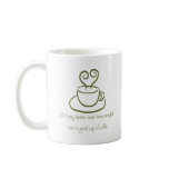 Olive Green Mended Hearts Coffee Mug