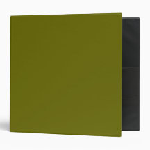 Olive Green Notebook Binder