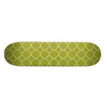 Olive green pattern skate boards