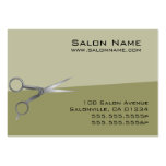 Olive Green Salon Business and Punch Cards Business Card