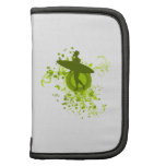 Olive Green Surfer Silhouette Folio Planner