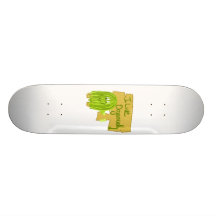 Olive I Live Organically Skate Deck