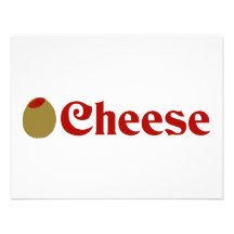 Olive (I Love) Cheese Custom Announcements