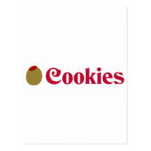 Olive (I Love) Cookies Postcard
