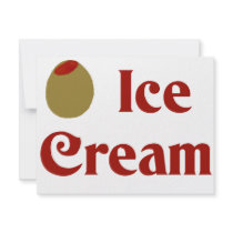 Olive (I Love) Ice Cream