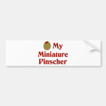 Olive (I Love) My Miniature Pinscher Bumper Stickers