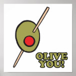 olive i love you print