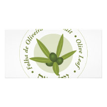 Olive leaf Seal folha de oliveira ale zait Customized Photo Card