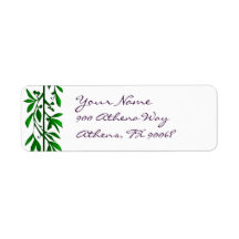Olive Leaves Custom Address Labels