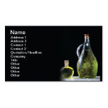Olive oil and brandy business card templates