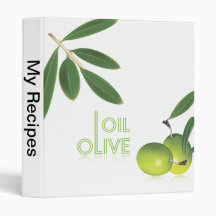 Olive Oil EVOO For Chefs Vinyl Binder