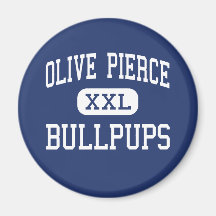 Olive Pierce Bullpups Middle Ramona Fridge Magnets