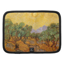 Olive Trees Yellow Sky Sun, van Gogh, Vintage Art Planners