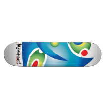 OLIVE (white) Skateboard Deck