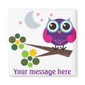Oliver the Owl Customizable magnets