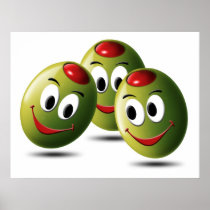 Olives filled with smile posters