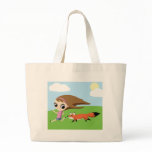 Olivia and Cheddar the Fox Tote Bags