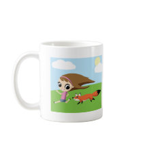 Olivia and Cheddar the Fox Coffee Mug