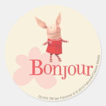 Olivia - Bonjour Sticker