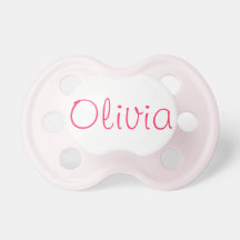 Olivia personalized name pacifier
