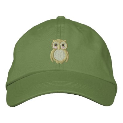 Ollie Baby Owl Embroidered Baseball Cap Ollie Baby Owl Embroidered Baseball Cap