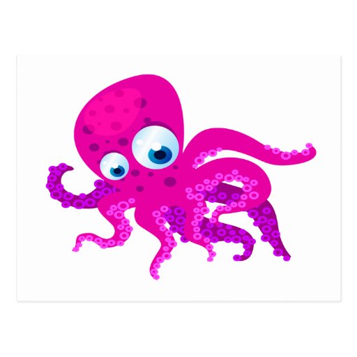 Olly The Octopus Postcard