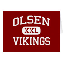 Olsen - Vikings - Middle School - Dania Florida Greeting Card