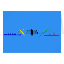 Olympian Mens Athlete Rowing Womens Sports Greeting Card